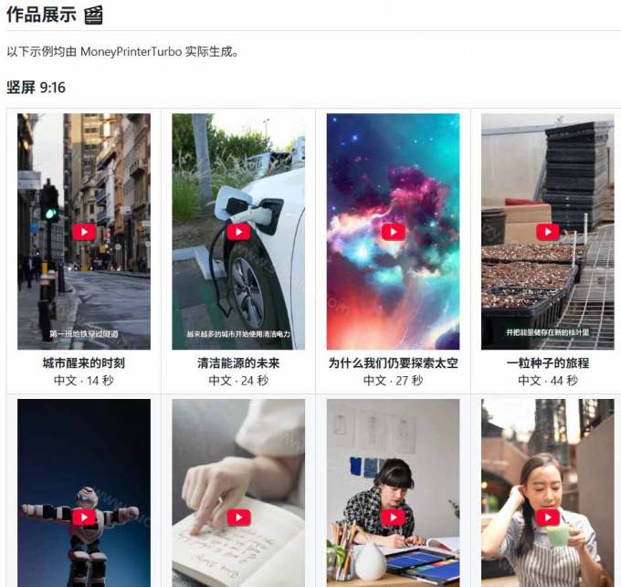 Github上 103.4k stars 项目!AI自动生成短视频工具,输入主题即可生成文案配音字幕 MoneyPrinterTurbo