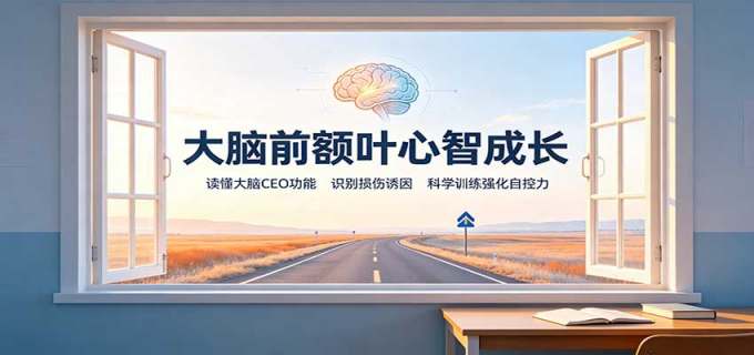 大脑前额叶心智成长:读懂大脑CEO功能,识别损伤诱因,科学训练强化自控力