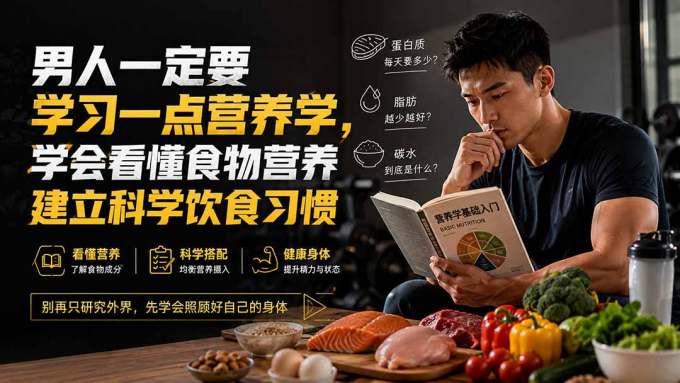 付费文章:男人一定要学习一点营养学,学会看懂食物营养建立科学饮食习惯