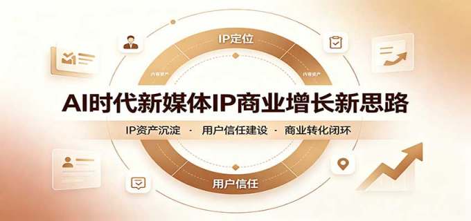 AI时代新媒体IP商业增长新思路：摒弃复杂运营套路，用极简思维打通获客路径