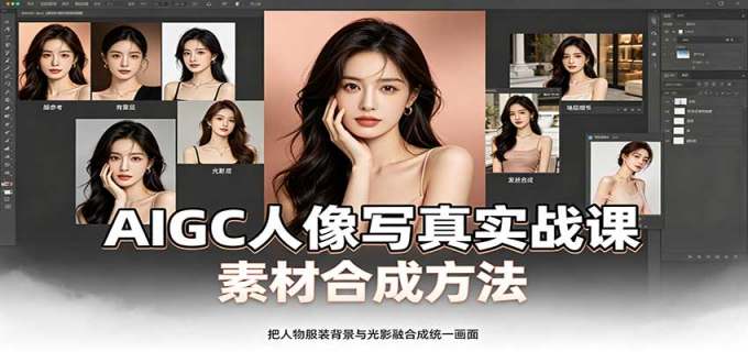 AIGC人像写真实战课：软件平台部署筹备，素材合成方法，多题材写真案例