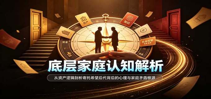 底层家庭认知解析：从资产逻辑剖析寄托希望后代背后的心理与家庭矛盾根源