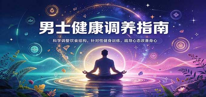 男士健康调养指南:科学调整饮食结构,针对性健身训练,疏导心态改善身心