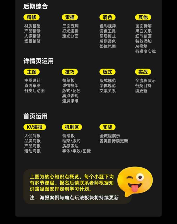 电商头等舱AI设计全能进阶2026新课:PS+即梦+Nano Banana+ComfyUI,从产品精修到详情页全案设计