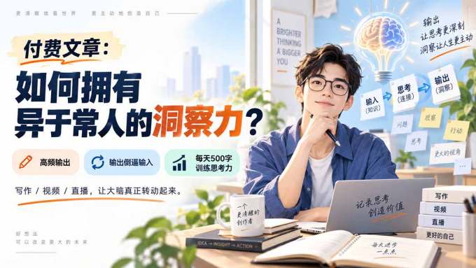 付费文章：如何拥有异于常人的洞察力？