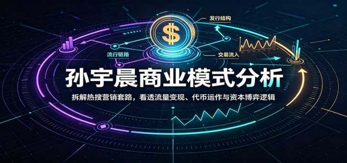 孙宇晨商业模式分析:拆解热搜营销套路,看透流量变现、代币运作与资本博弈逻辑