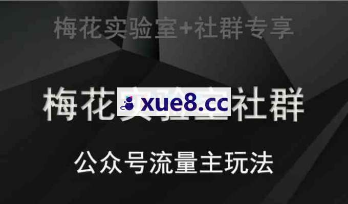 梅花实验室《公众号流量主系列全套玩法》