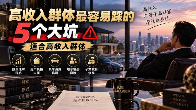 付费文章:高收入群体最容易踩的5个大坑,适合高收入群体