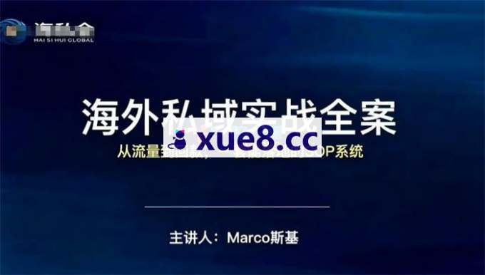 斯基《海外私域实战全案》