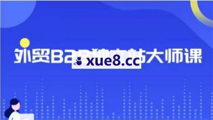 二叔《外贸B2B独立站大师课》