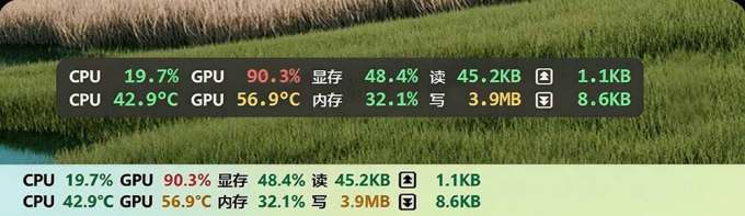 Github超过3.3K Stars!电脑桌面硬件监控工具,界面好看又好用,实时CPU/GPU/网速实时显示 LiteMonitor