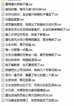某社群百人拆文交流群付费资源:千本爆款短篇拆解+每日拆文案例+网感训练+原创写作方法 (持续更新)