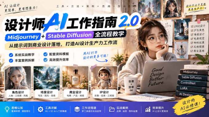 《设计师AI工作指南 2.0》-无水印课：从思维落地，解锁 AI 设计生产力