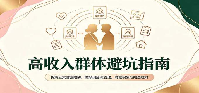 高收入群体避坑指南：拆解五大财富陷阱，做好现金流管理，财富积累与婚恋理财