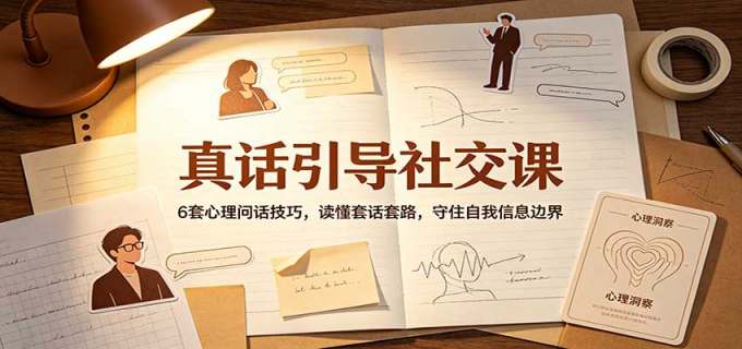 真话引导社交课：6套心理问话技巧，读懂套话套路，守住自我信息边界